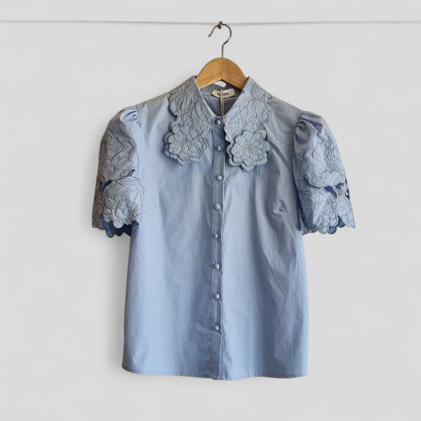 Chiffon Blue Shirt