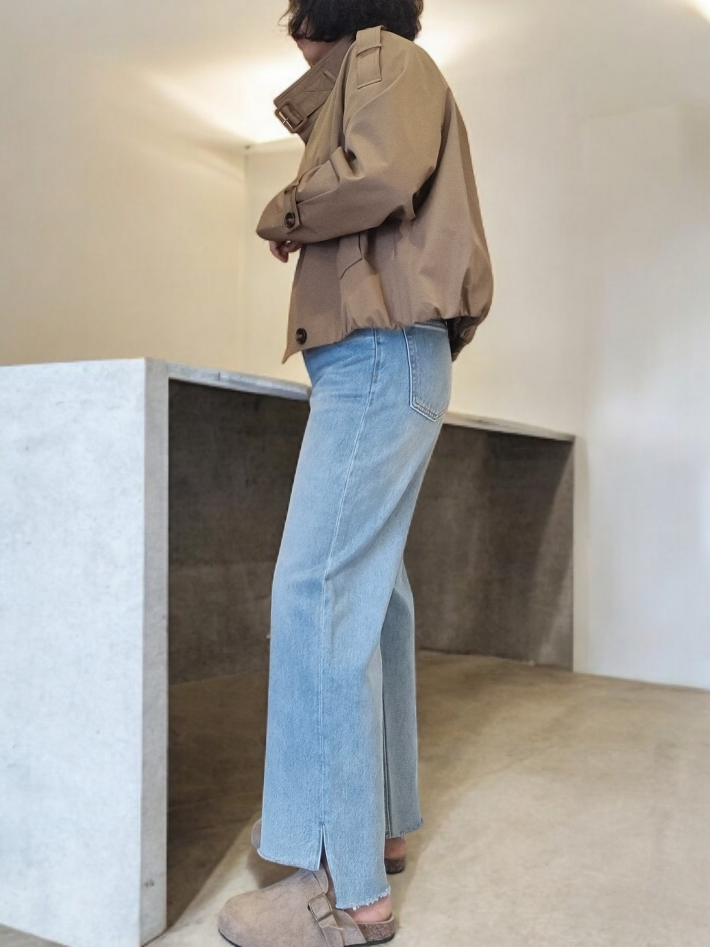 Double Short Trench Coat