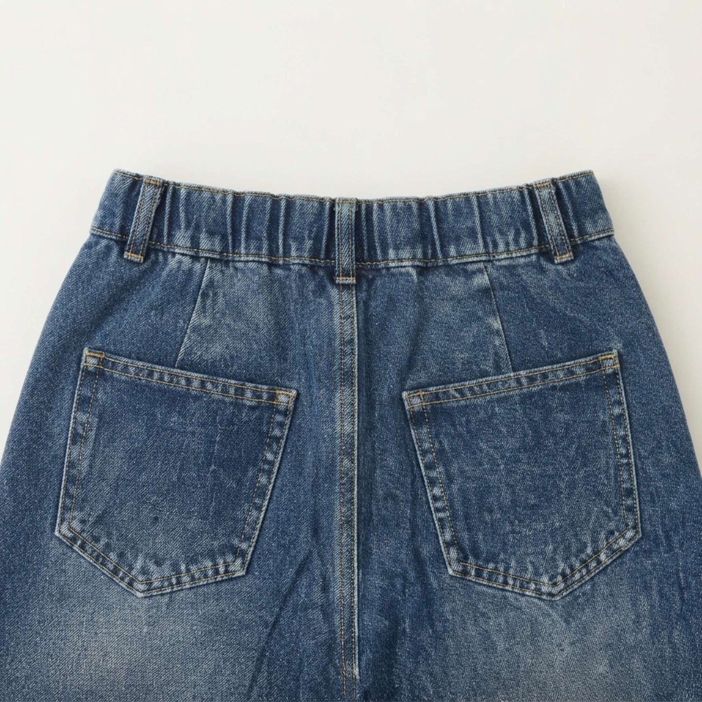 Relaxed Wide Leg Denim Jeans