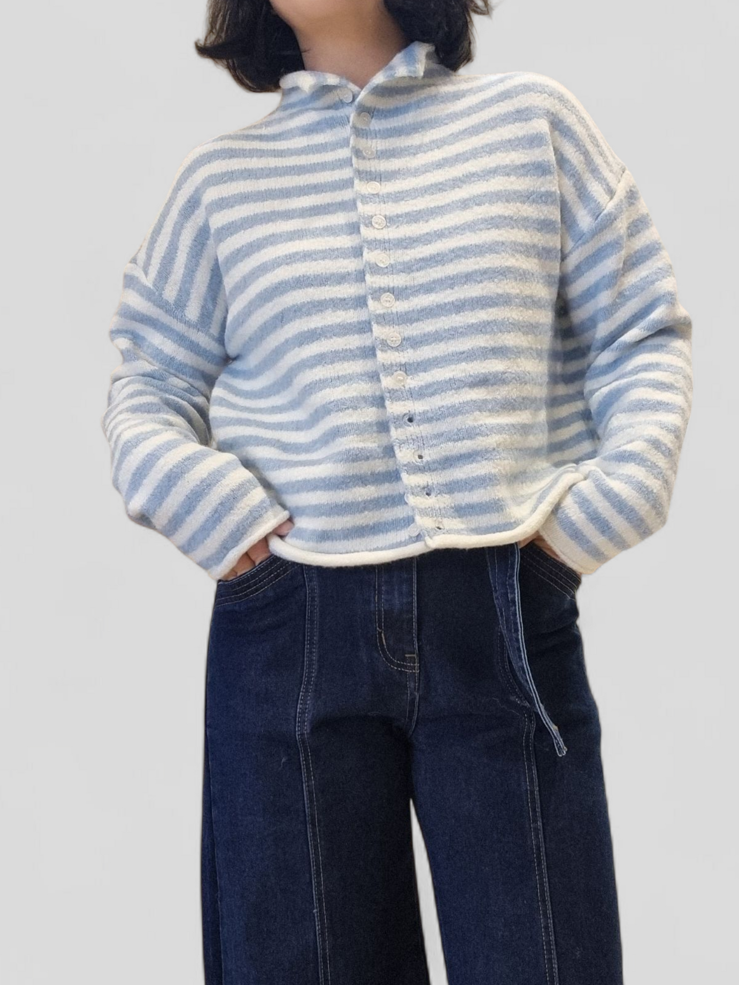 Blue Stripe Cardigan