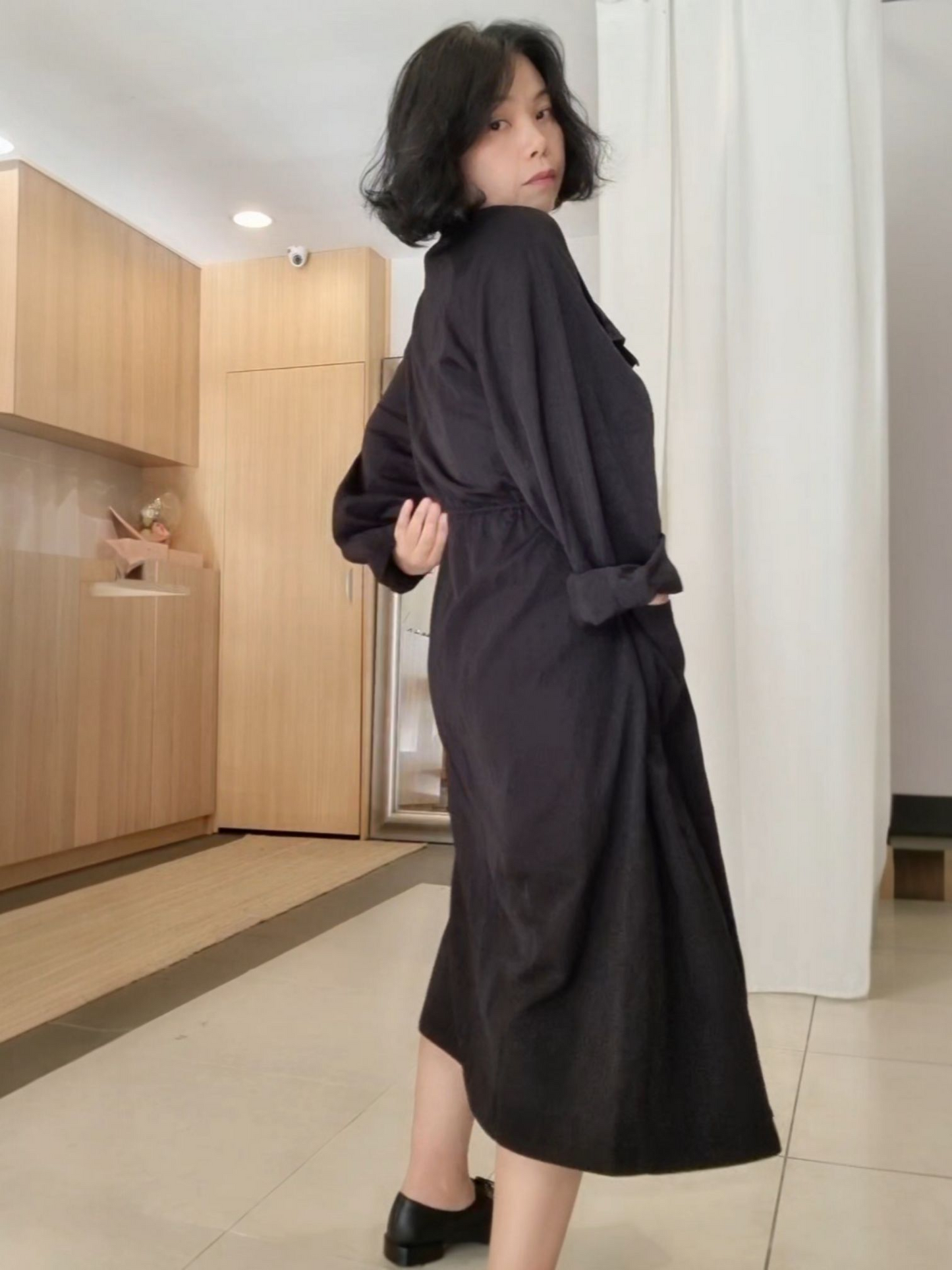 Black Long Trench