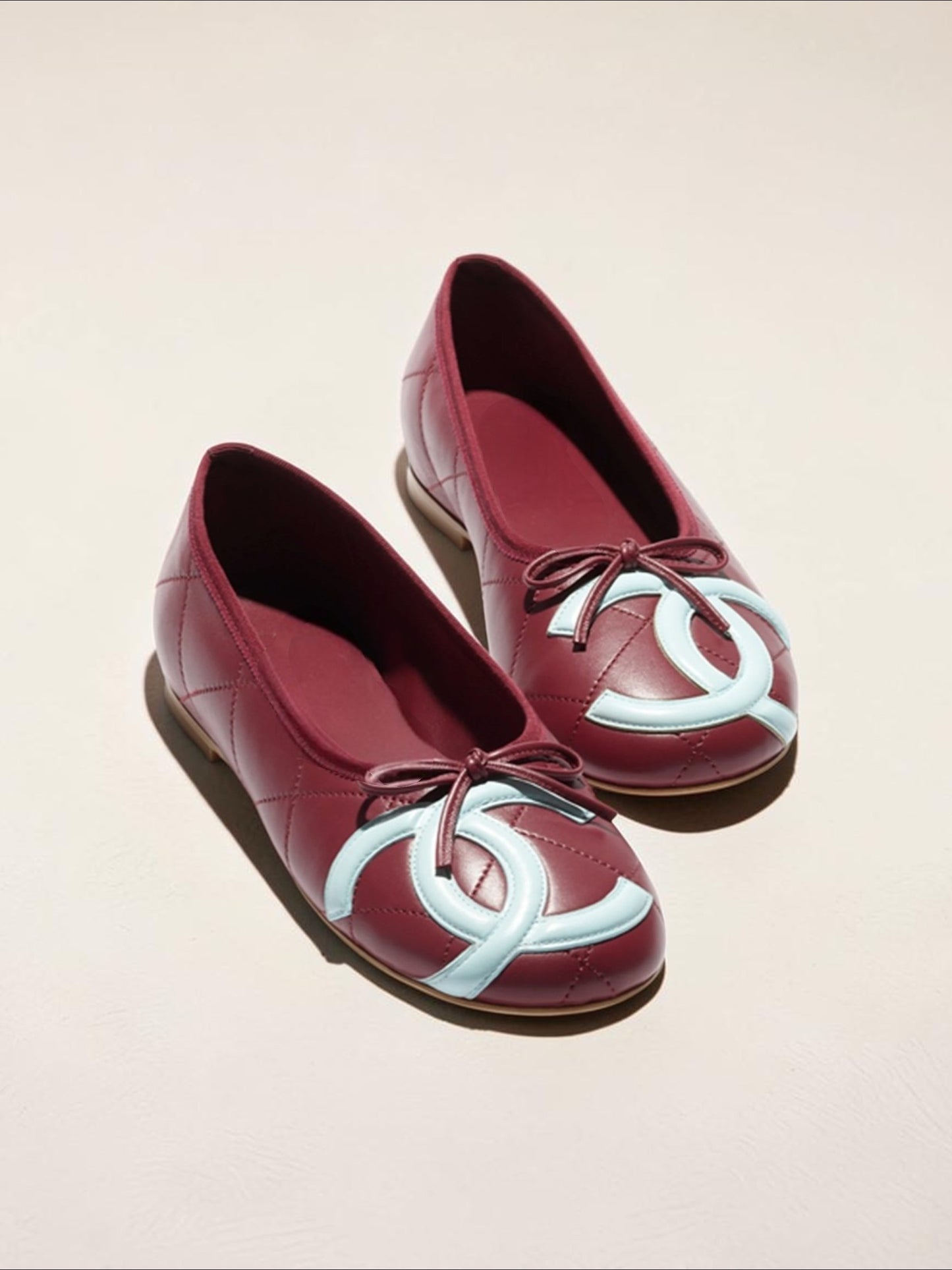 Quilted Leather Ballet Flats