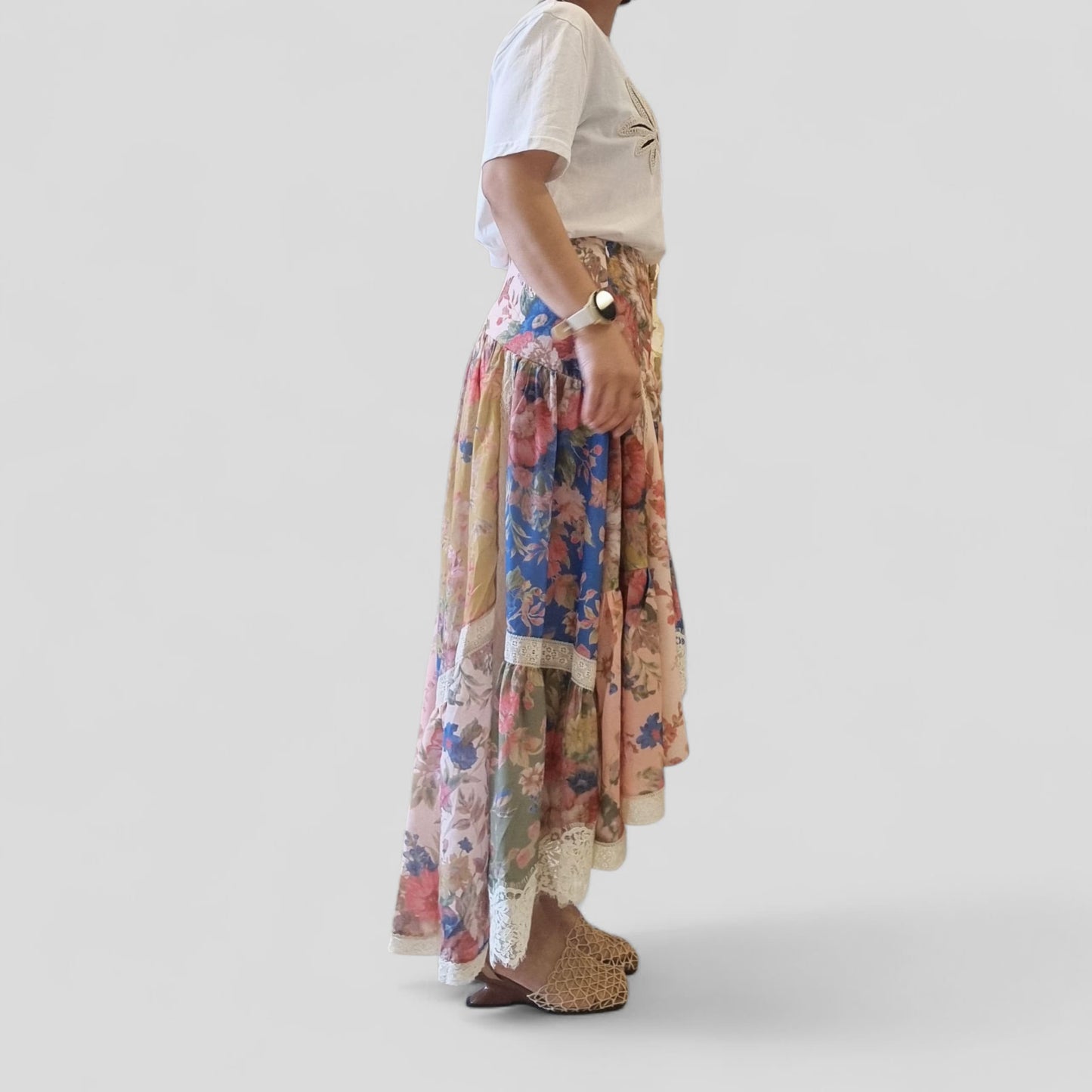 Flower Unbal Skirt