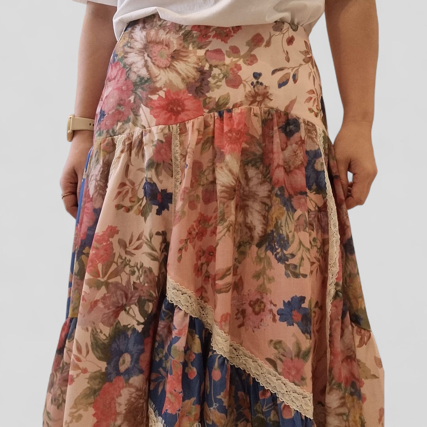 Flower Unbal Skirt