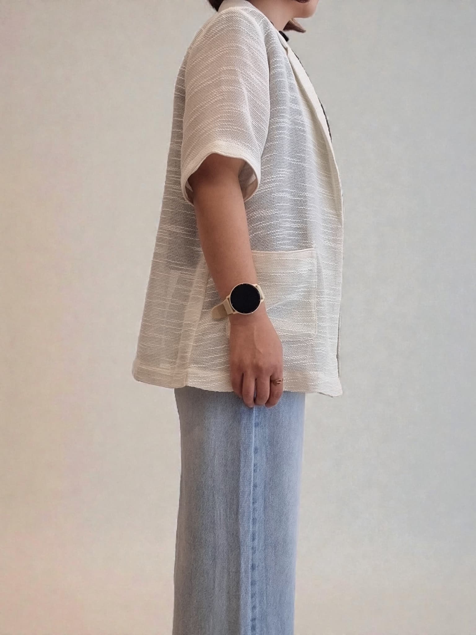 Isadora Jacket back view – clean minimal line