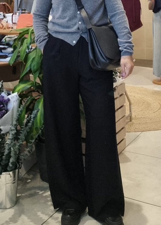 Straight Kahki Black Pants