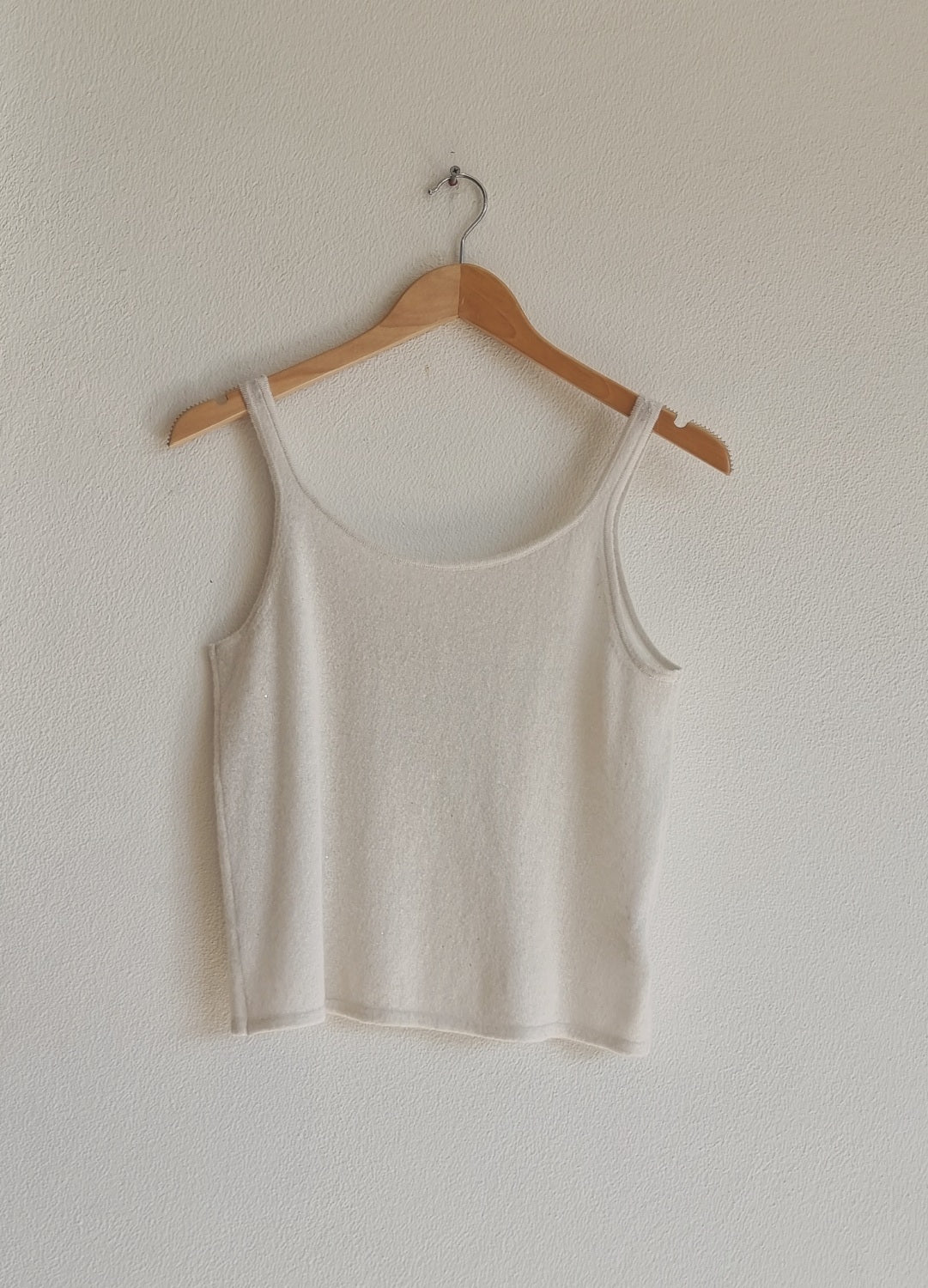 Luna Soft Knit Tank Set White