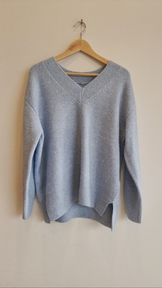 Soft V-Neck Knit Sweater