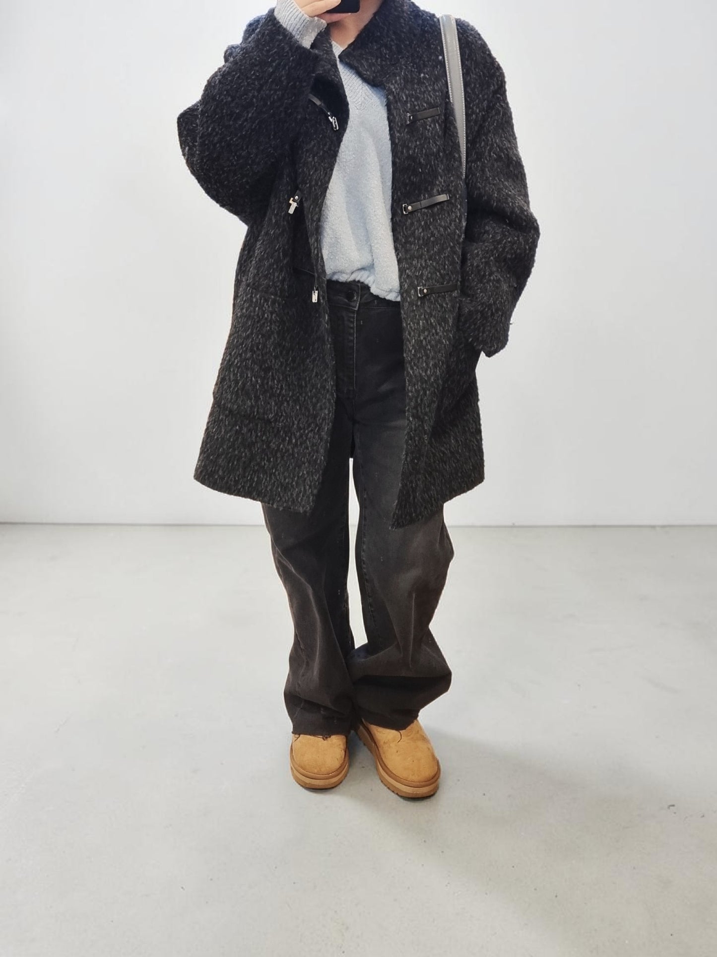 Grey Cashmere Blend Coat
