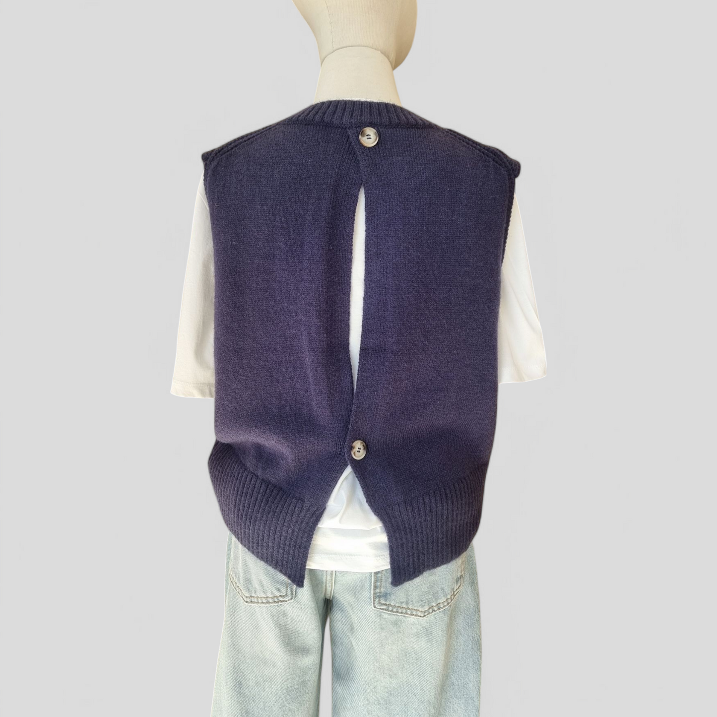 E Back Open Vest