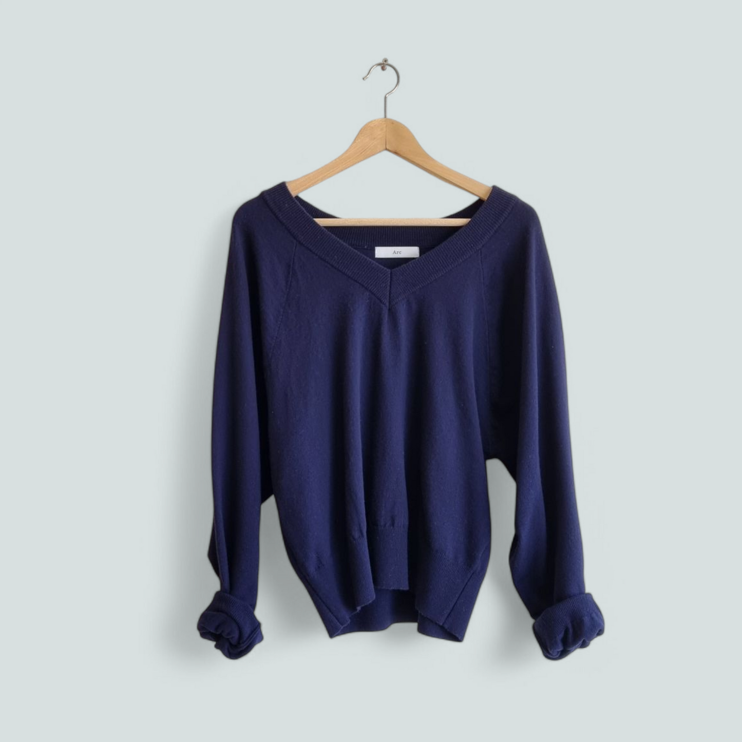 A V Neck Knit Top