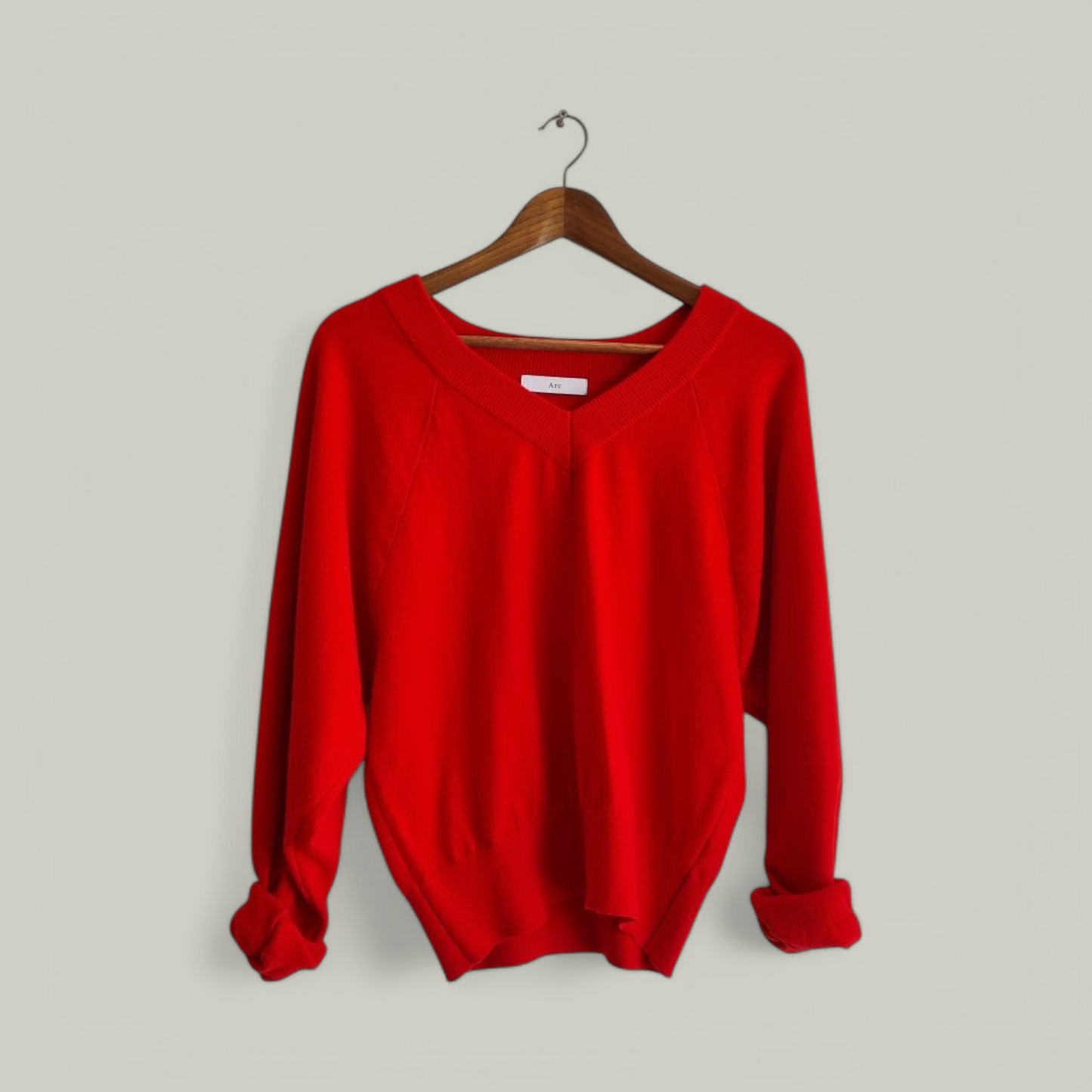 A V Neck Knit Top