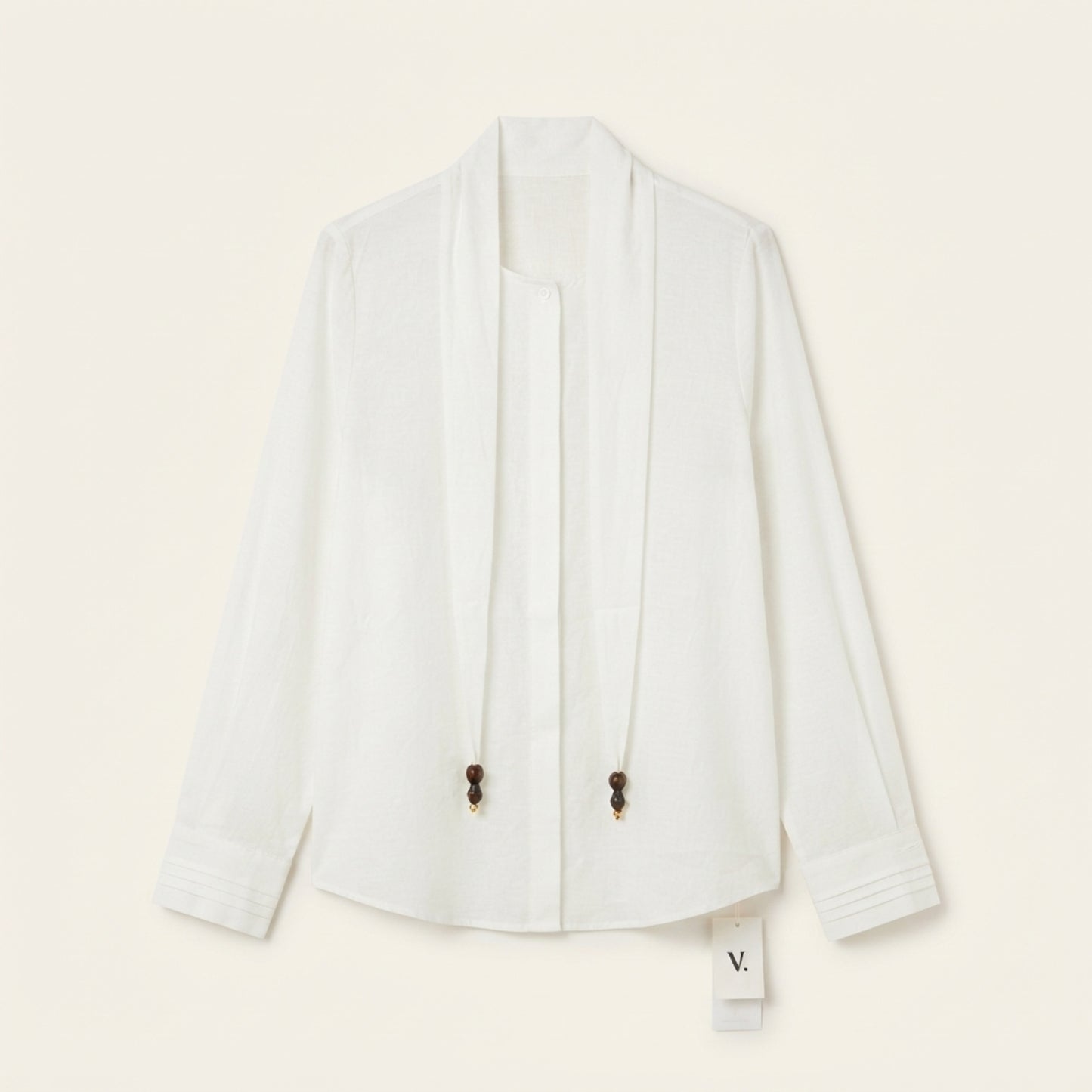 Elise Rayon Tie Blouse