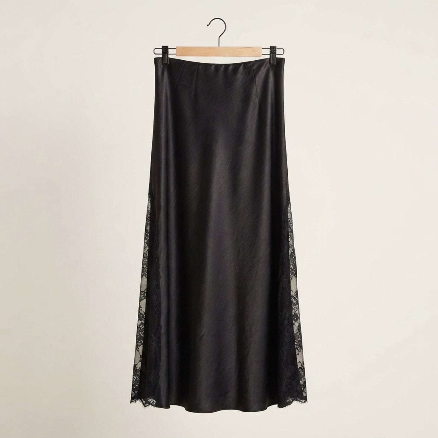 Side Lace Maxi Skirt