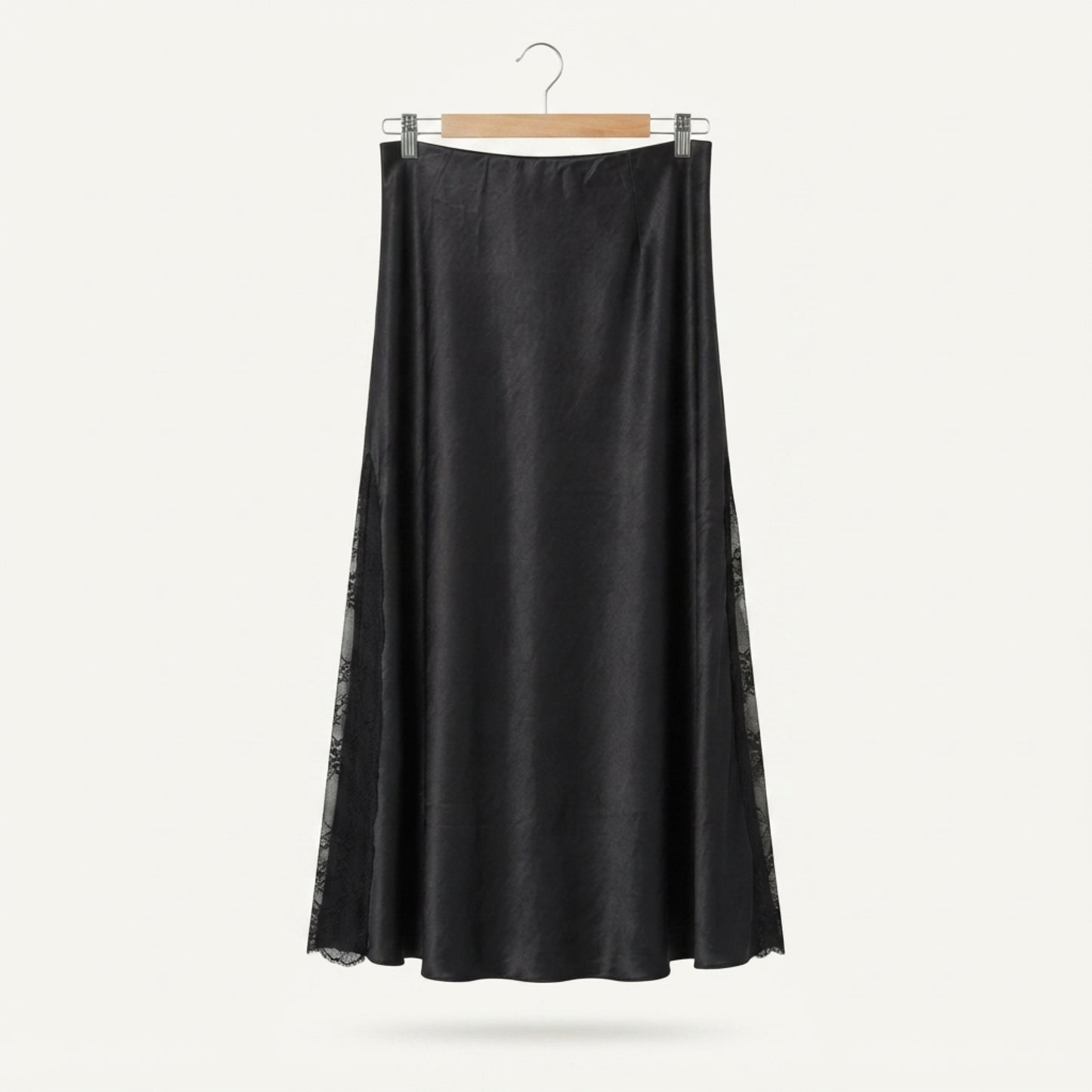 Side Lace Maxi Skirt