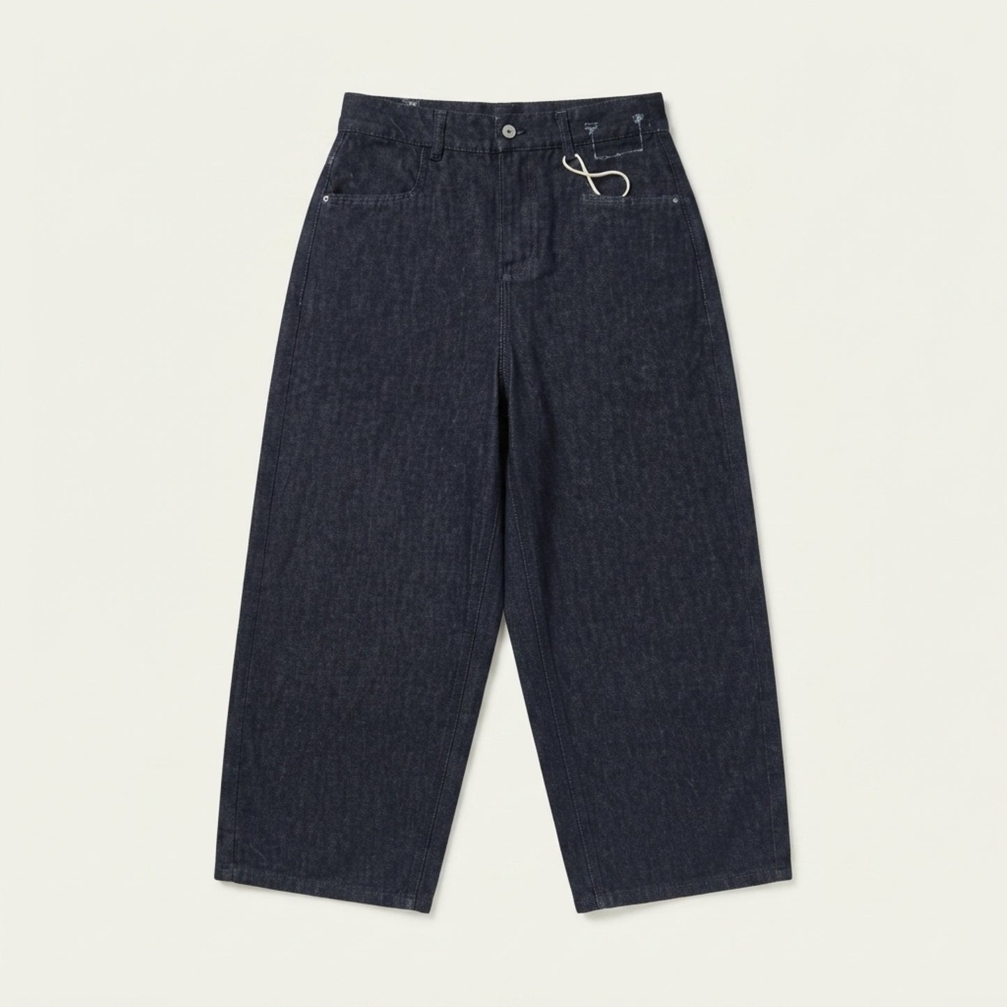 Relaxed Wide Leg Denim Jeans