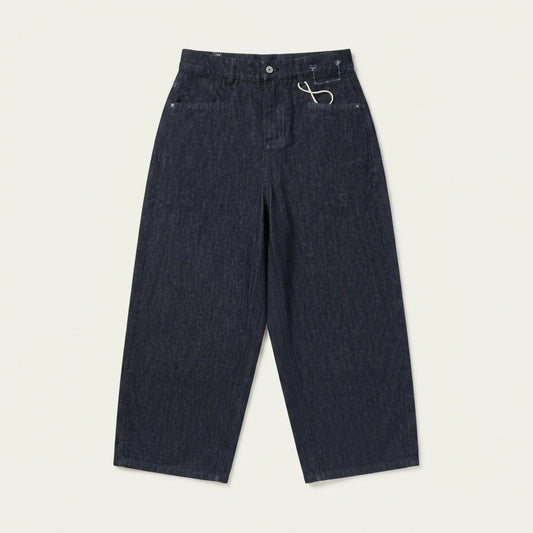 Relaxed Wide Leg Denim Jeans