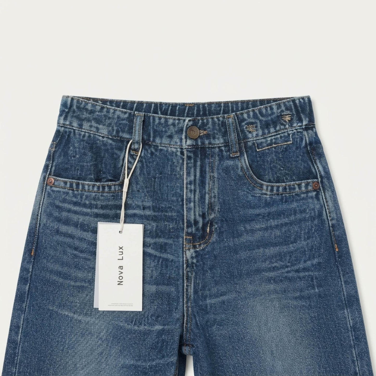 Relaxed Wide Leg Denim Jeans