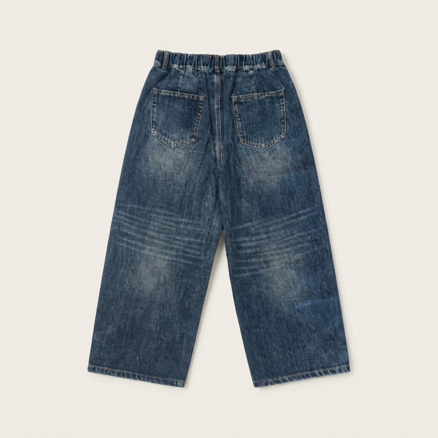 Relaxed Wide Leg Denim Jeans