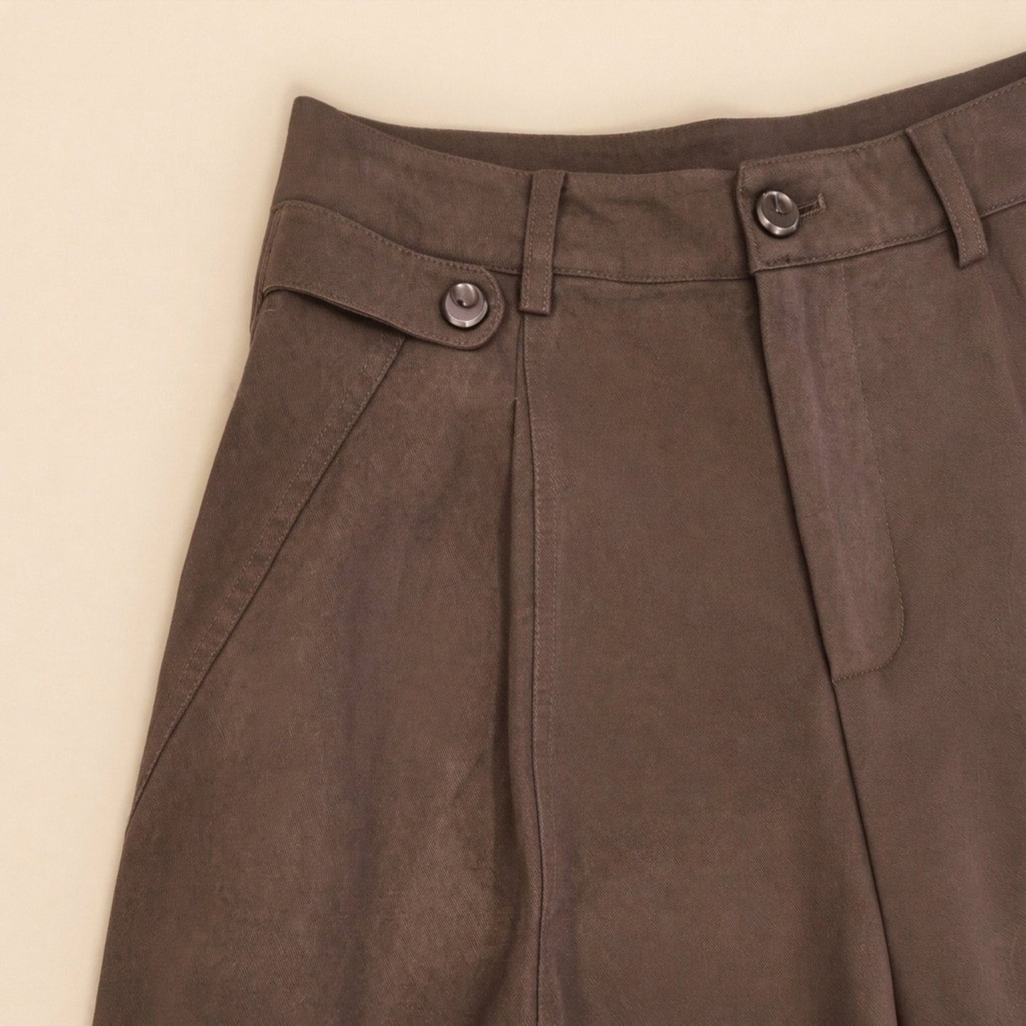 Cotton Barrel Leg Pants