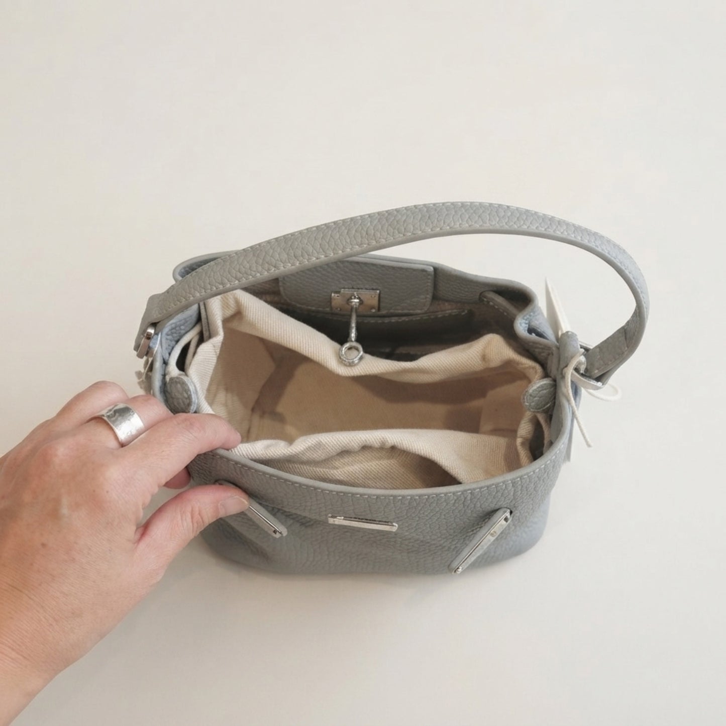 Classic Leather Handle Bag