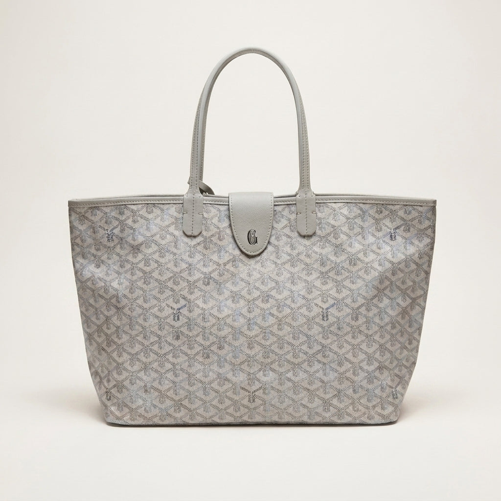 Monogram Leather Trim Tote