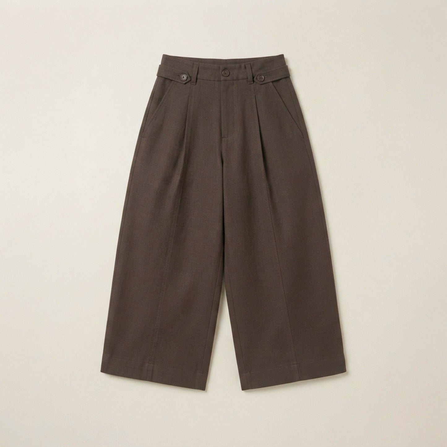 Cotton Barrel Leg Pants