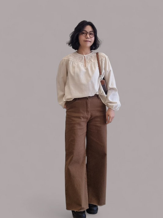 Brown Wide Pants