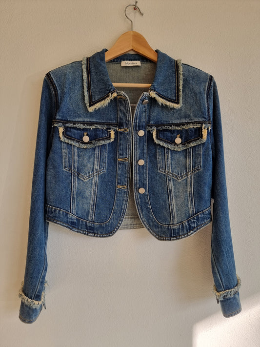 Crop denim jaket