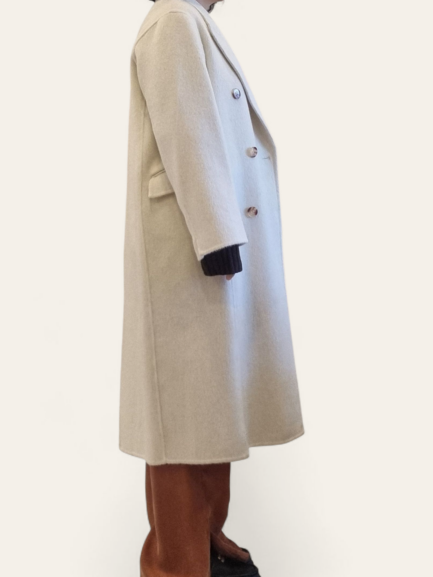 Mona Wool Cream Coat