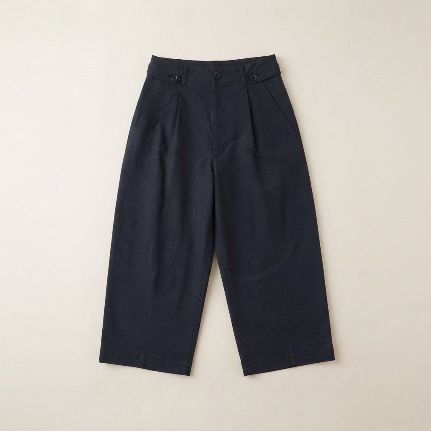 Cotton Barrel Leg Pants