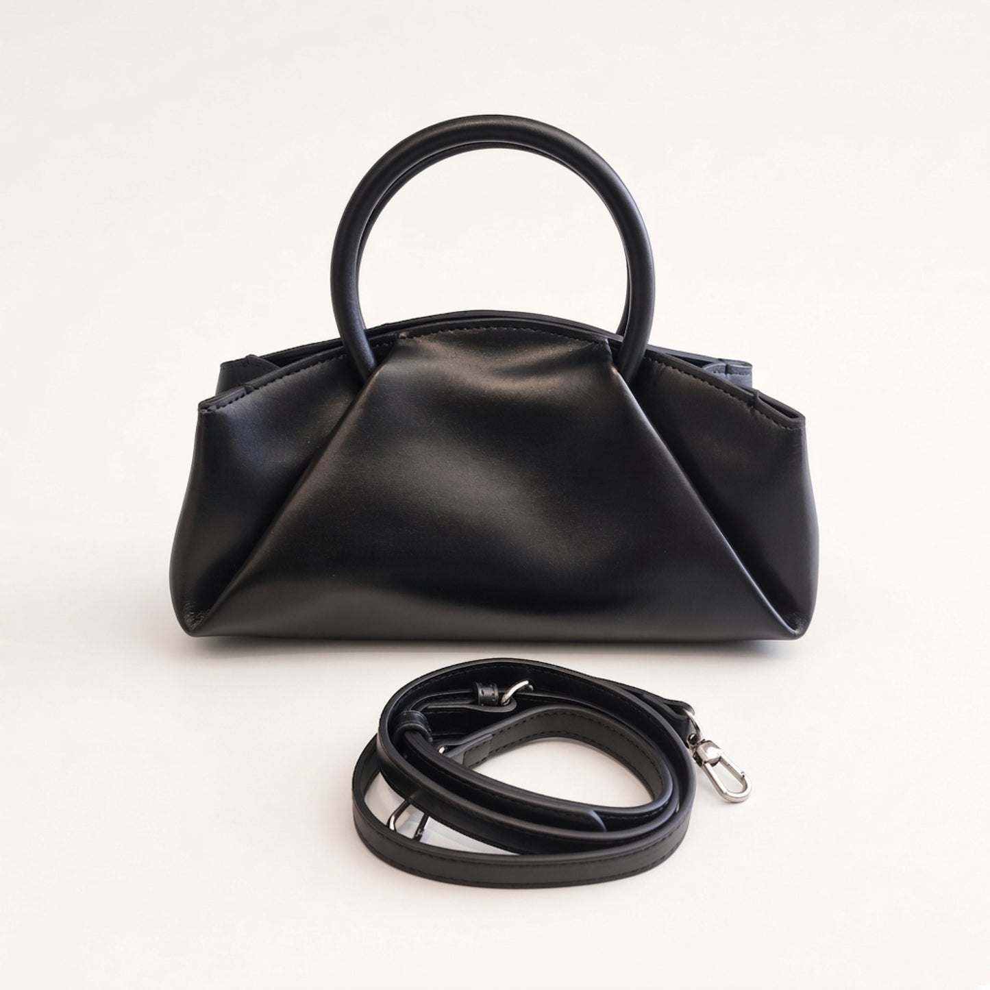 Sculptural Leather Handbag