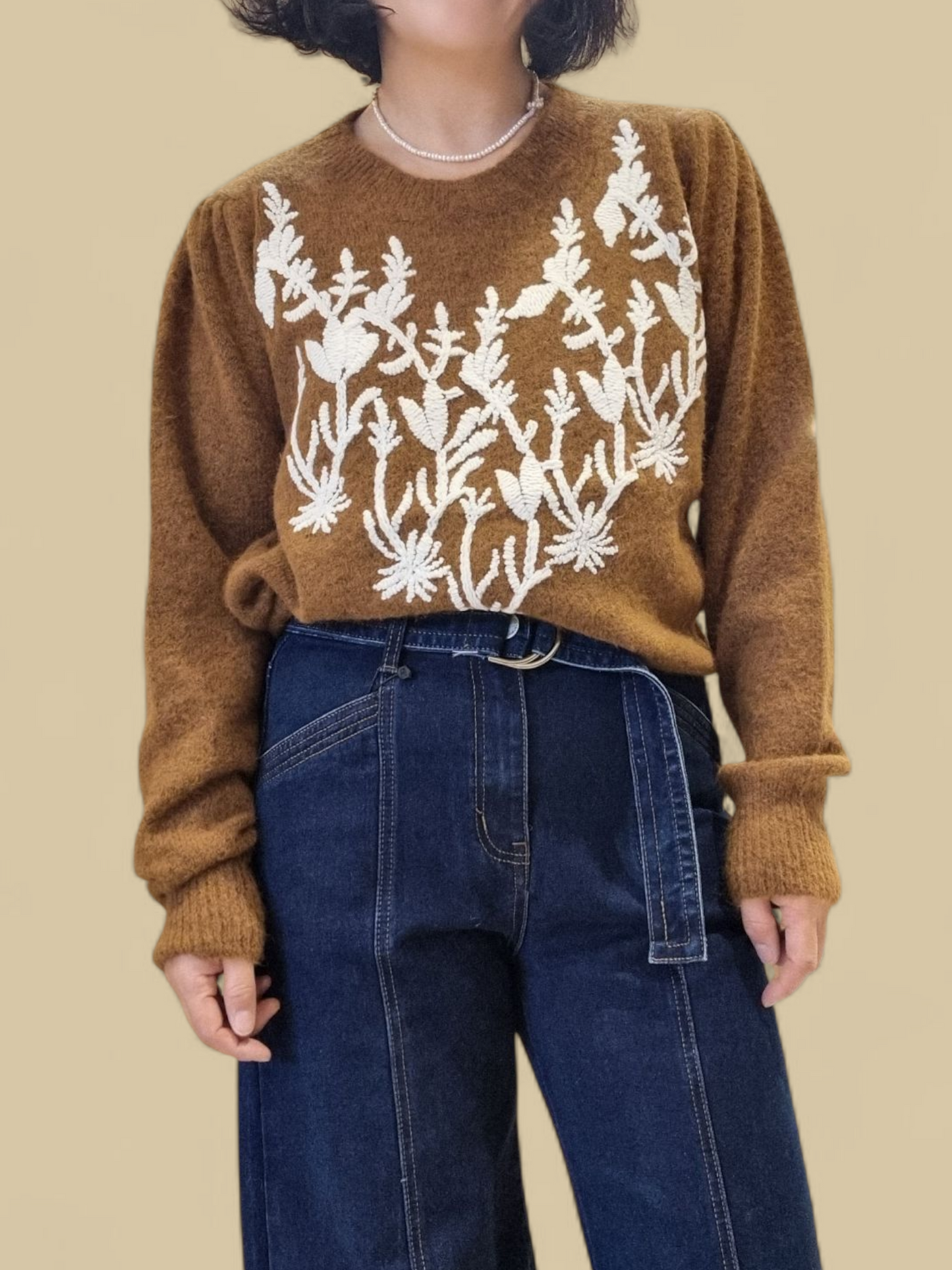 Puff Sleeves Knit