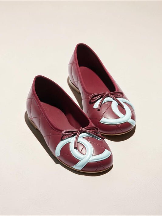 Quilted Leather Ballet Flats