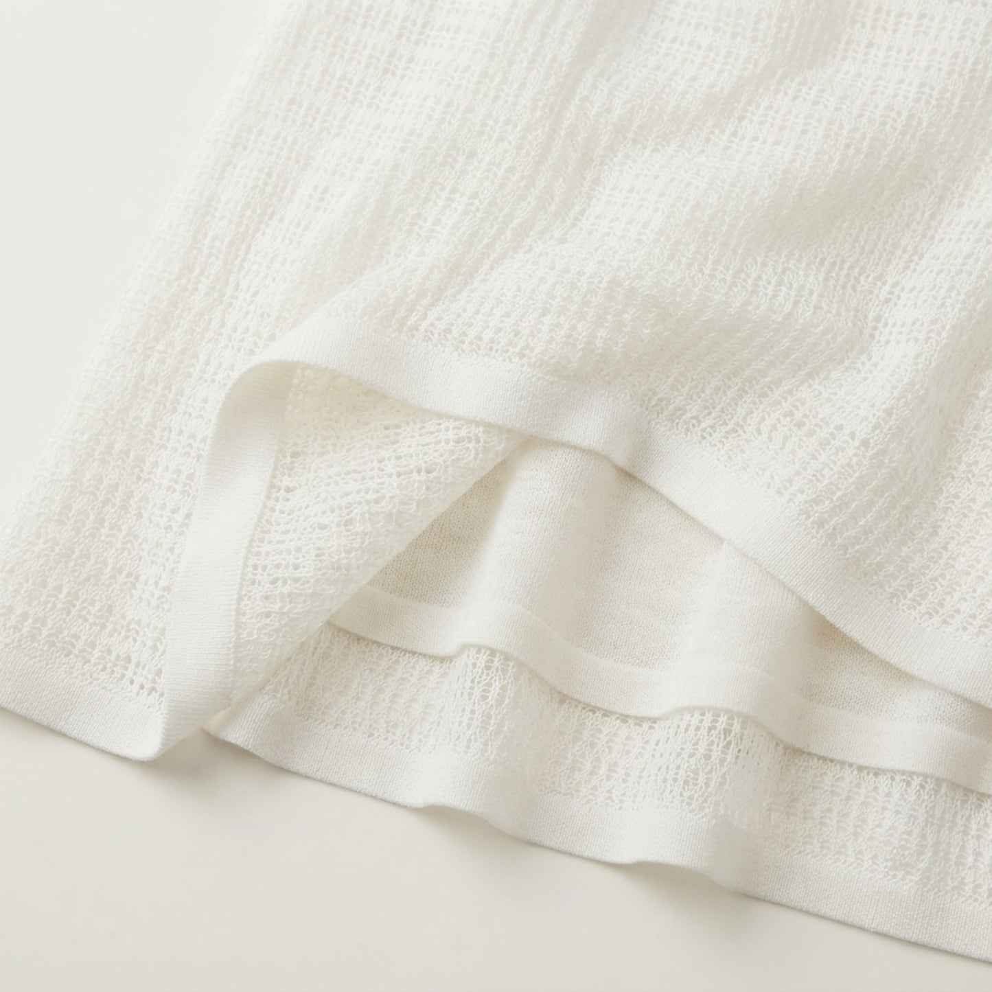3-Piece Sheer Knit Skirt Set