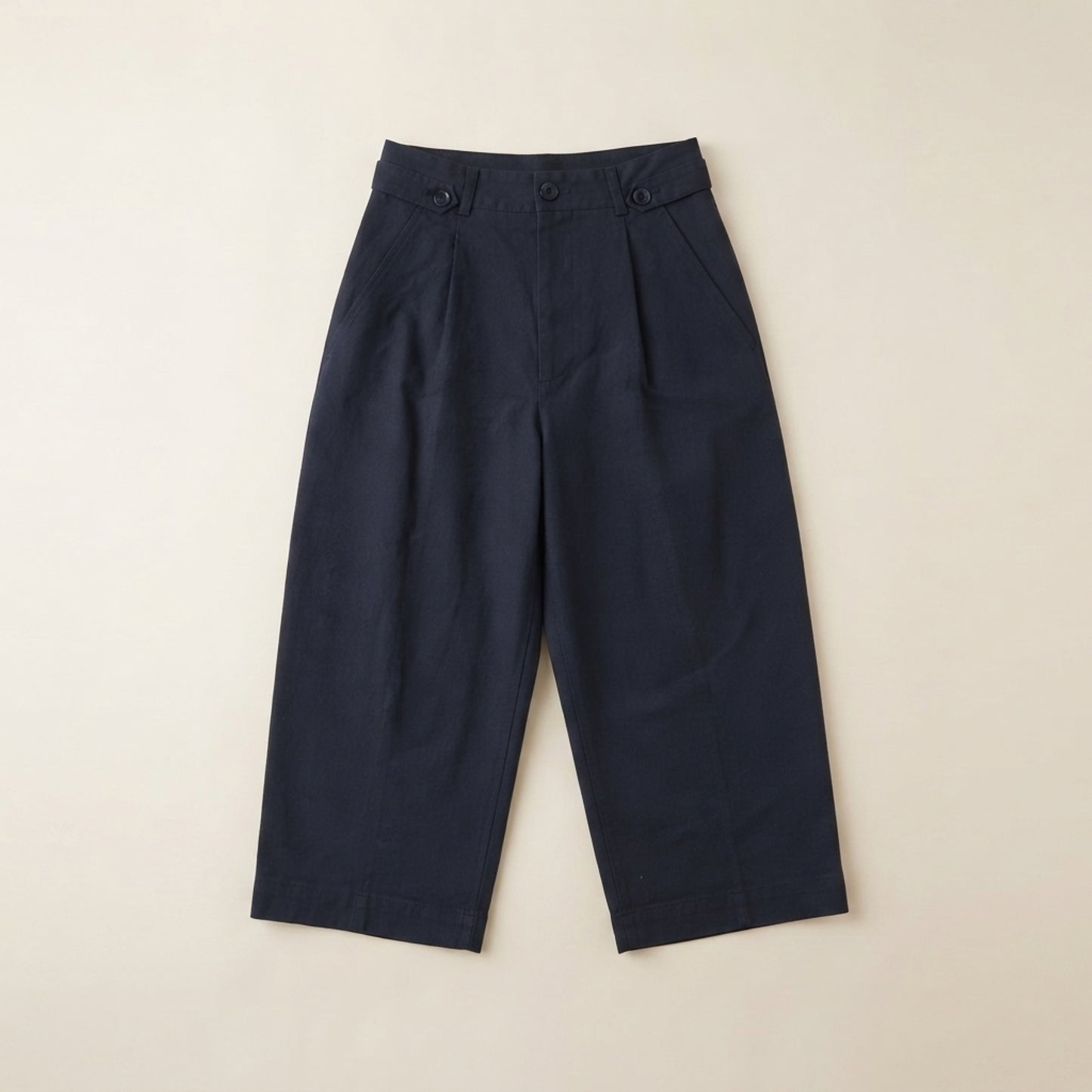 Cotton Barrel Leg Pants