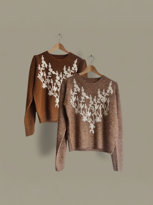 Puff Sleeves Knit